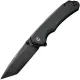 CIVIVI Brazen Liner Lock Folding Knife - 3.46" D2 Black Tanto Blade Black G10 Handle Cyclaire Knives and Tools