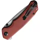 CIVIVI Brazen Liner Lock Folding Knife - 3.46" Sandvik 14C28N Drop Point Blade Burgundy G10 Handle Cyclaire Knives and Tools