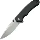 CIVIVI Brazen Liner Lock Folding Knife - 3.46" Sandvik 14C28N Drop Point Blade Black G10 Handle Cyclaire Knives and Tools