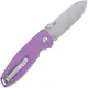CRKT Squid XM Button Lock Folding Knife - 2.95" 14C28N Stonewash DP Blade Violet G10 Handle Cyclaire Knives and Tools