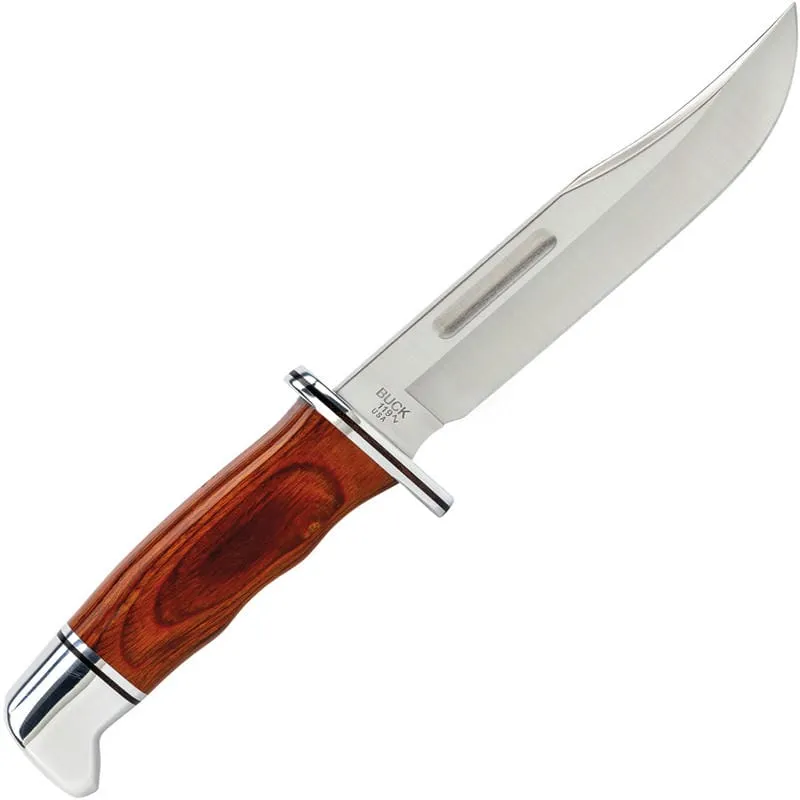 Buck 119 Heritage Special Fixed Blade Knife - 6" 420HC Satin CP Blade Cocobolo Wood Handle Cyclaire Knives and Tools