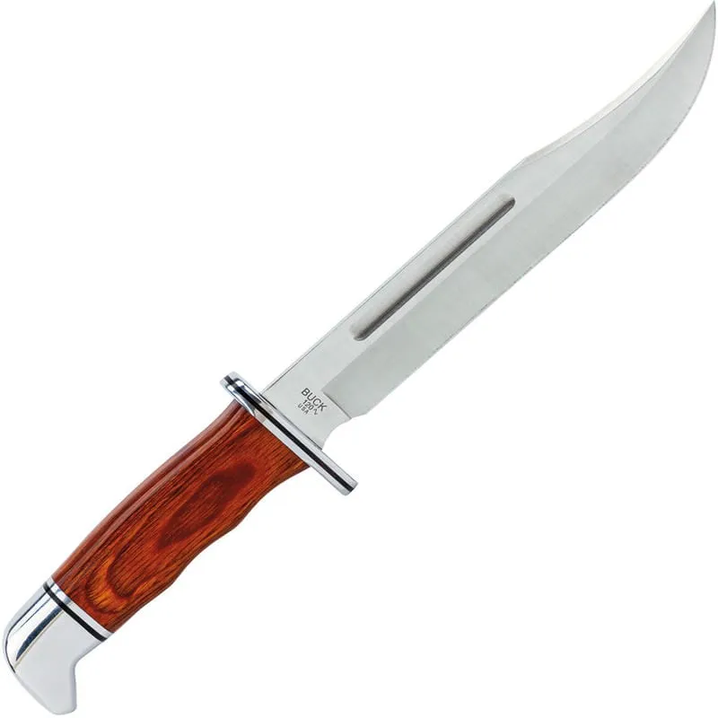 Buck General 120 Heritage Fixed Blade Knife - 7.37" Blade Cocobolo Wood Handle Cyclaire Knives and Tools