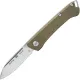 Buck 250 Saunter Drop Point UK EDC Folding Knife OD Green Micarta Handle Cyclaire Knives and Tools