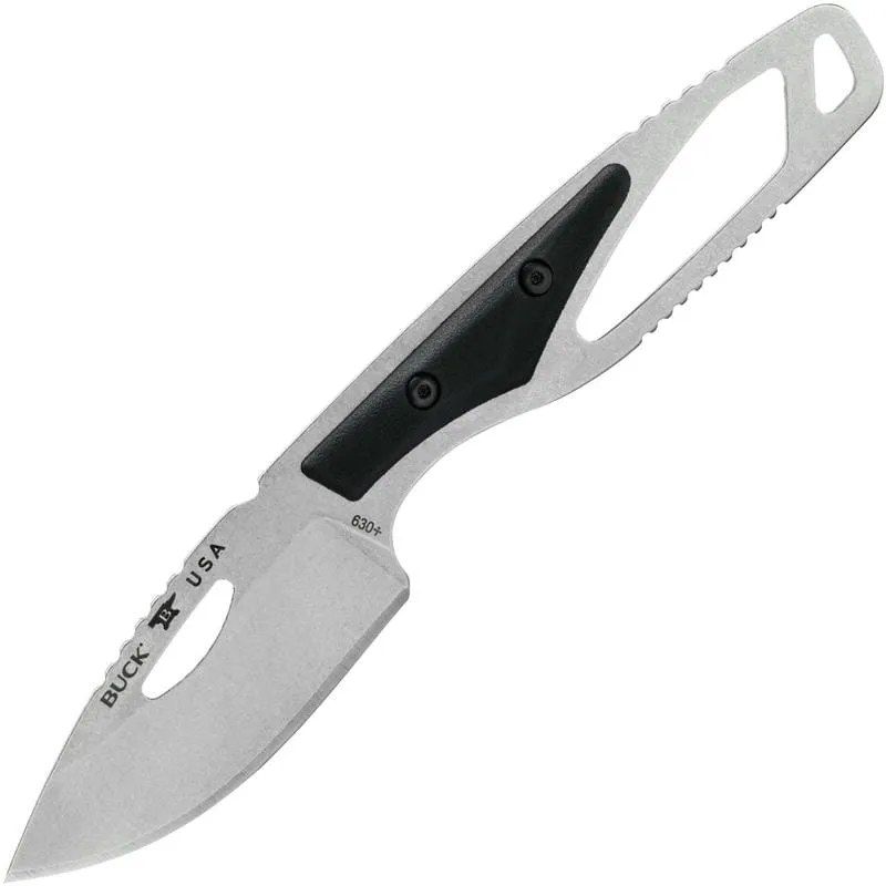 Buck PakLite Hide Select Fixed Blade - 2.75" DP Blade Skeletonized Steel Handle Black Slabs Cyclaire Knives and Tools