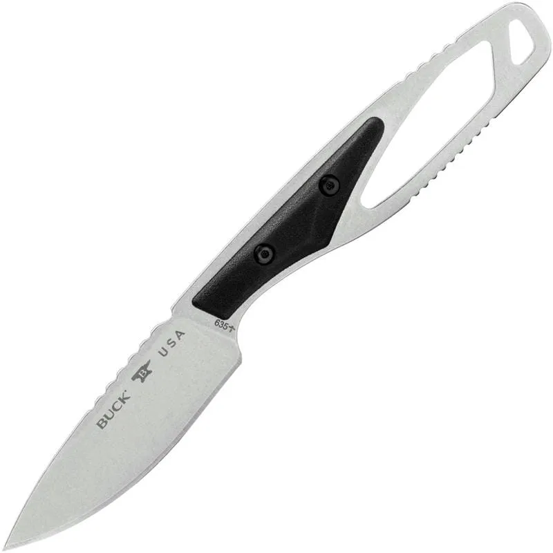Buck PakLite Cape Select Fixed Blade - 2.75" DP Blade Skeletonized Steel Handle Black Slabs Cyclaire Knives and Tools