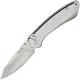 Buck 744 Sovereign Button Lock Folding Knife - 3.22" Stonewashed Blade, Stainless Steel Handle Cyclaire Knives and Tools