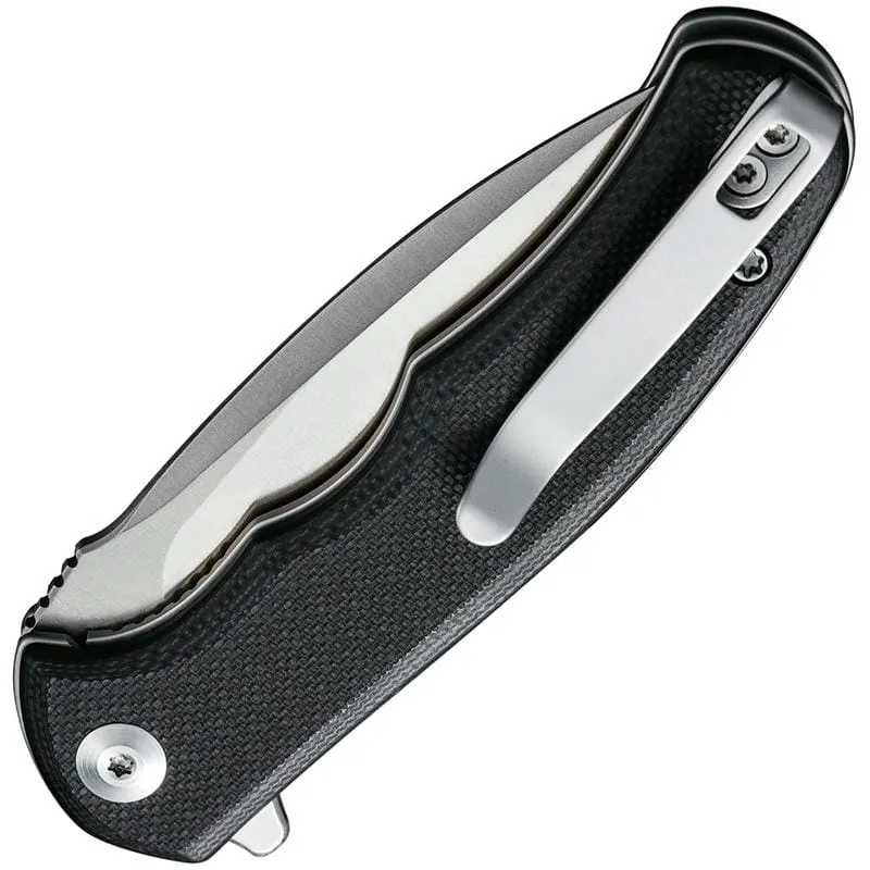 CIVIVI Mini Praxis Knife - 2.98" D2 Tool Steel Blade Black G10 Handle Cyclaire Knives and Tools