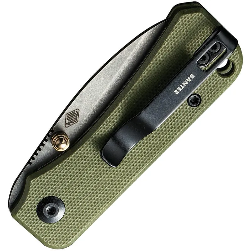 CIVIVI Baby Banter Folding Knife - 2.34" Nitro-V Blade Green G10 Handle Cyclaire Knives and Tools
