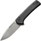 CIVIVI Conspirator Folding Knife - 3.48" Nitro-V Stonewashed Blade,Black Micarta Handle Cyclaire Knives and Tools