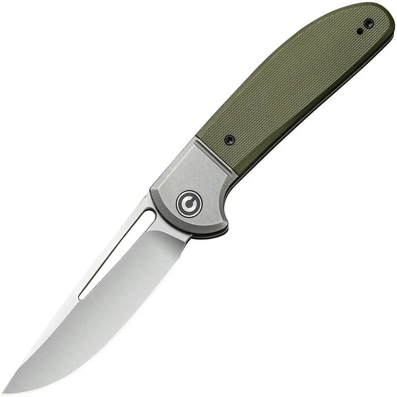 CIVIVI Trailblazer XL Slipjoint Folding Knife - 3.46" D2 Stainless Steel Blade Green G10 Handle Cyclaire Knives and Tools