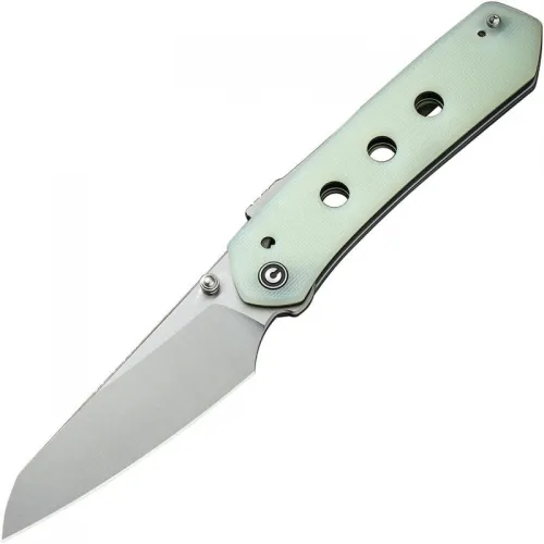 CIVIVI Snecx Vision FG Superlock Folding Knife - 3.54" Nitro-V Blade Jade G10 Handle