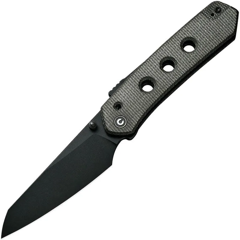 CIVIVI Snecx Vision FG Superlock Folding Knife - 3.54" Nitro-V Blade Green Micarta Handle Cyclaire Knives and Tools