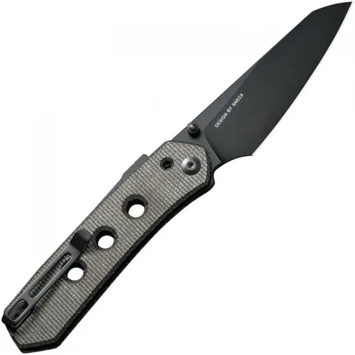 CIVIVI Snecx Vision FG Superlock Folding Knife - 3.54" Nitro-V Blade Green Micarta Handle