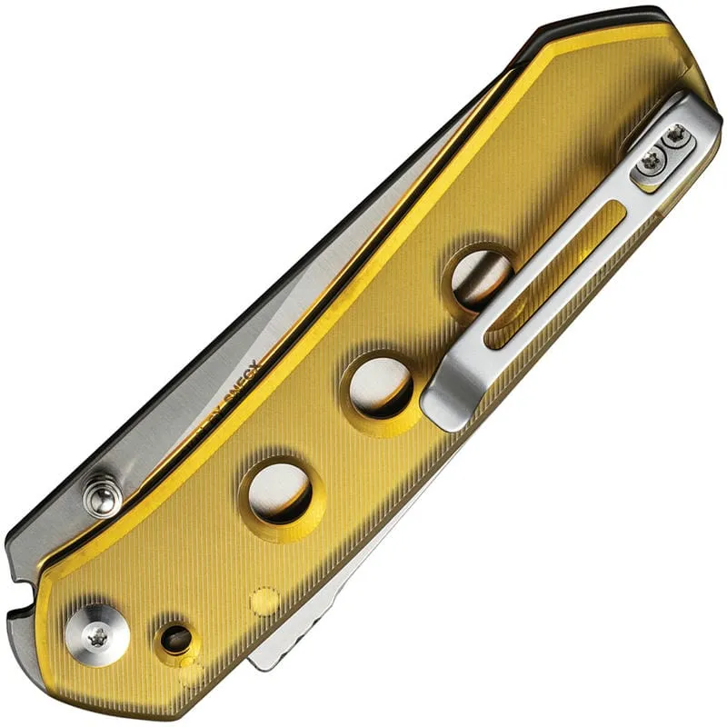 CIVIVI Snecx Vision FG Superlock Folding Knife - 3.54" Nitro-V Blade Polished Ultem Handle Cyclaire Knives and Tools