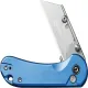 CIVIVI Elementum Utility Button Lock Knife - 2.26" 6Cr Replaceable Utility Blade, Blue Aluminum Handle Cyclaire Knives and Tools
