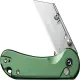 CIVIVI Elementum Utility Button Lock Knife - 2.26" 6Cr Replaceable Utility Blade, Green Aluminum Handle Cyclaire Knives and Tools