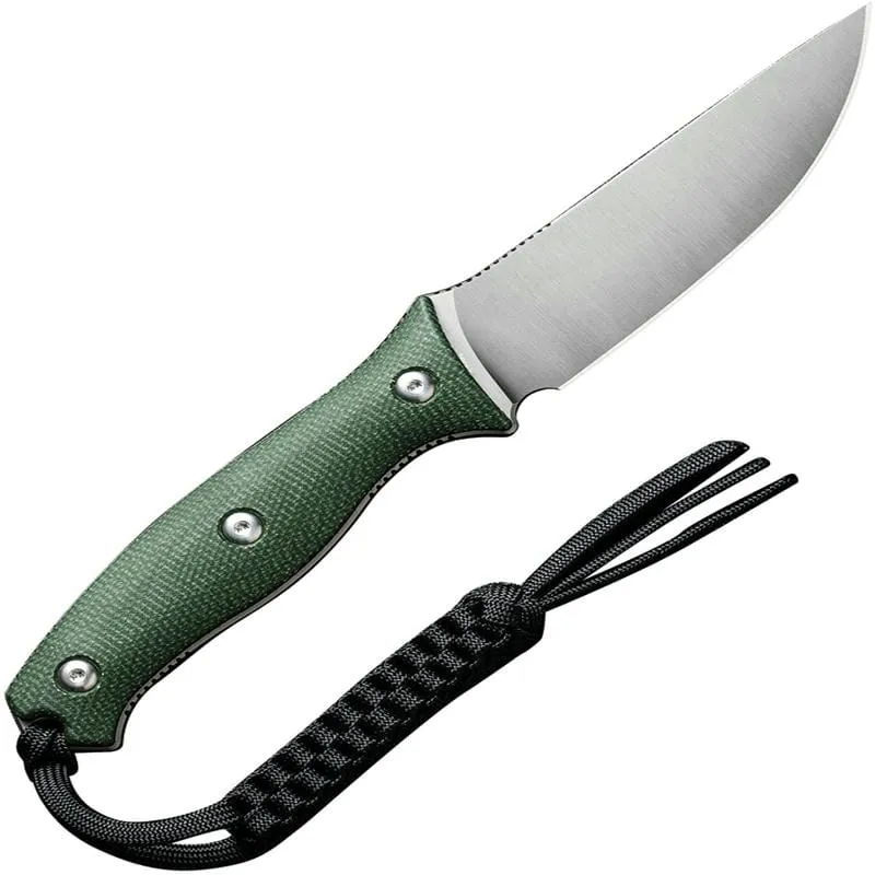 CIVIVI Stormridge - 3.9" Nitro-V Stainless Steel Blade Contoured Green Canvas Micarta Handle Cyclaire Knives and Tools