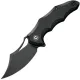 CIVIVI Chiro Pocket Knife - 3.1" 14C28N Black Stonewashed Milled Black G10 Handle Cyclaire Knives and Tools