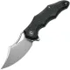 CIVIVI Chiro Pocket Knife - 3.1" 14C28N Satin Blade Milled Black G10 Handle Cyclaire Knives and Tools