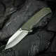 CIVIVI Tacticorix Knife - 3.7" Nitro-V Blade Milled OD Green G10 Handle Cyclaire Knives and Tools