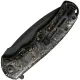 CIVIVI Praxis Knife - 3.75" 9Cr18MoV Stainless Steel Blade Golden Shred Carbon Fibre Handle Cyclaire Knives and Tools