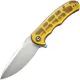 CIVIVI Praxis Folding Knife - 3.75" 9Cr18Mov Blade Polished Ultem Handle Cyclaire Knives and Tools
