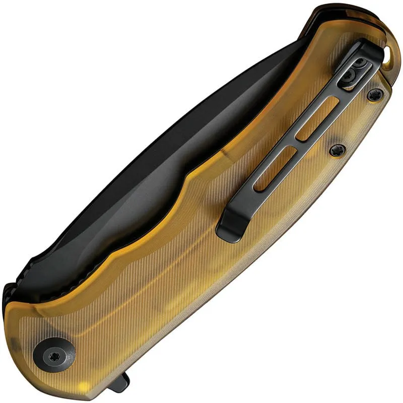 CIVIVI Praxis Folding Knife - 3.75" 9Cr18Mov Black Blade Bead Blasted Ultem Handle Cyclaire Knives and Tools