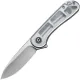 CIVIVI Knives Elementum Knife - 2.96" D2 Satin Blade Polished Lexan Handle Liner Lock Cyclaire Knives and Tools