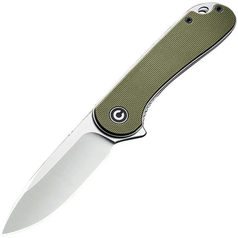 CIVIVI Elementun C907E - 2.96" Blade OD Green G10 Handle Cyclaire Knives and Tools