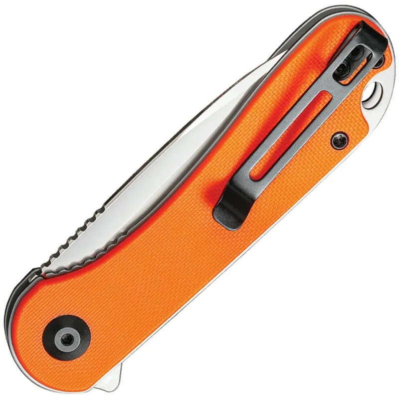 CIVIVI Elementum Knife - 2.96" D2 Tool Steel Blade Orange G10 Handle Cyclaire Knives and Tools