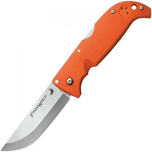 Cold Steel Finn Wolf Folding Knife - 3.5" AUS-8 Blade Blaze Orange Griv-Ex Handles