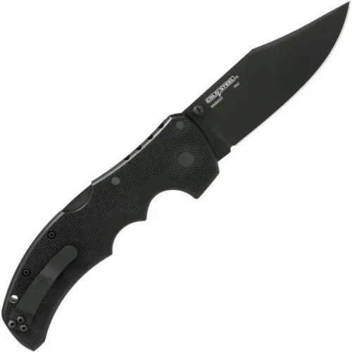 Cold Steel Recon M1 Tri-Ad Lock Folding Knife - 4" CPM-MagnaCut Black Stonewashed CP Blade Black G10 Handle