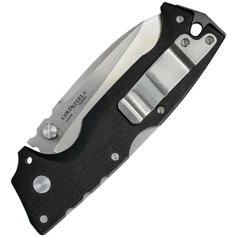 Cold Steel AD-10 Folding Knife - 3.5" CPM-S35VN Blade Contoured Black G10 Handle Cyclaire Knives and Tools