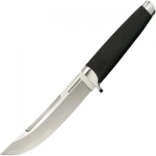 Cold Steel Outdoorsman San Mai Knife - 6" VG-10 Blade, Black Kray-Ex Handles, Polymer Sheath