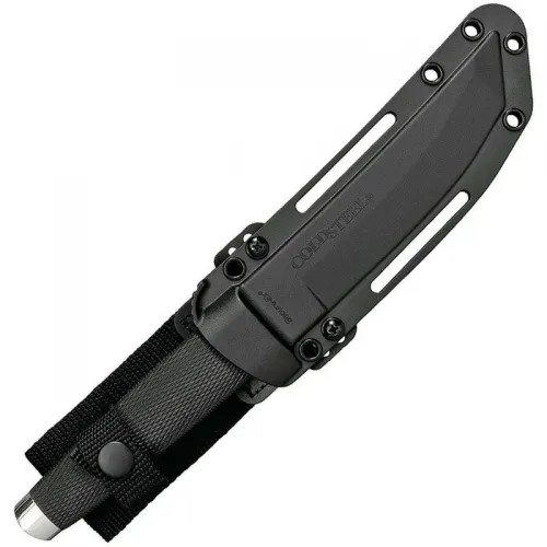 Cold Steel Outdoorsman San Mai Knife - 6" VG-10 Blade, Black Kray-Ex Handles, Polymer Sheath