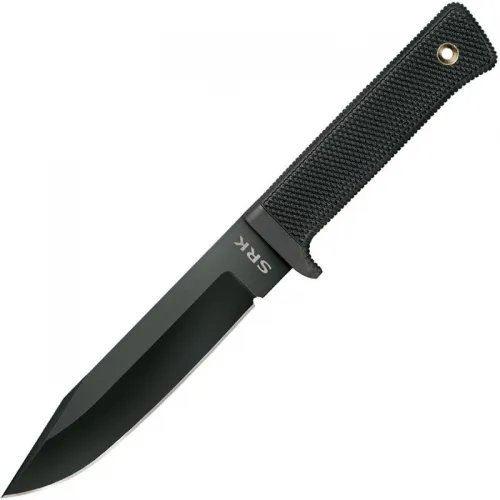 Cold Steel 49LCK SRK Survival Rescue Knife - 6" SK5 Black Blade Kray-Ex Handle Secure Sheath