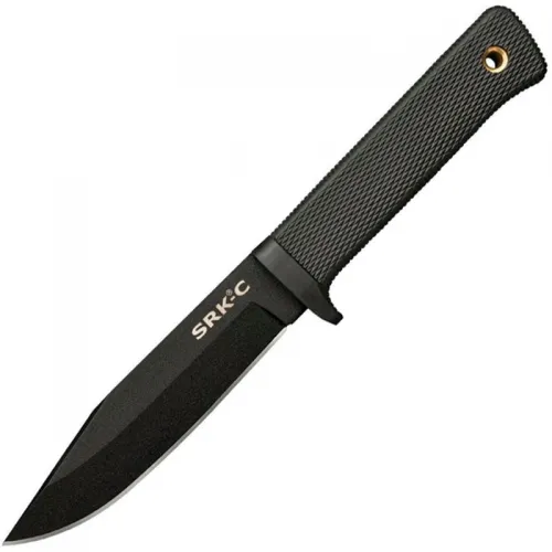 Cold Steel 49LCKD SRK Compact Survival Rescue Knife - 5" SK5 Black Blade Kray-Ex Handle Secure Sheath