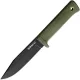 Cold Steel SRK Compact Survival Rescue Knife - 5" SK5 Carbon Steel Black Blade OD Green Kray-Ex Handle Cyclaire Knives and Tools