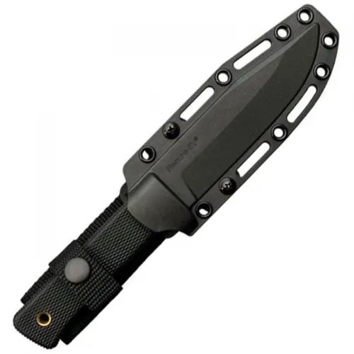 Cold Steel 49LCKD SRK Compact Survival Rescue Knife - 5" SK5 Black Blade Kray-Ex Handle Secure Sheath
