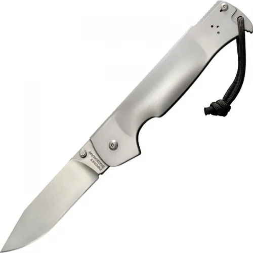 Cold Steel Pocket Bushman Folding Knife - 4.5" 4116 Stainless Steel Blade Stainless Steel Handle