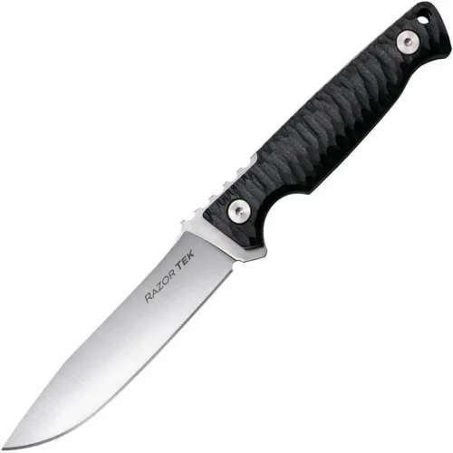 Cold Steel Razor Tek Fixed Blade Knife - 4" 4116 Stainless Steel Blade Black GFN Handle