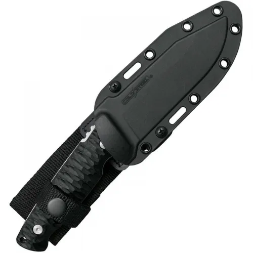 Cold Steel Razor Tek Fixed Blade Knife - 5" 4116 Stainless Steel Satin Recurve Blade Black Handle
