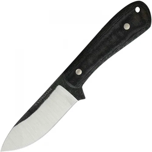Condor Ceres Fixed Blade Knife - 3.59" Blade Black Micarta Handle