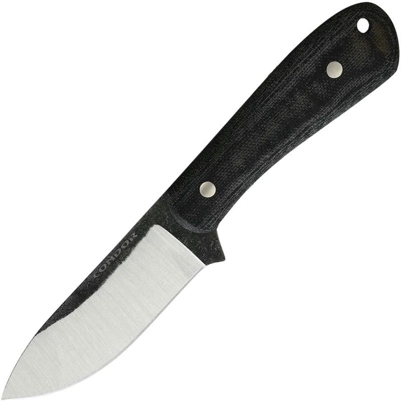Condor Ceres Fixed Blade Knife - 3.59" Blade Black Micarta Handle Cyclaire Knives and Tools