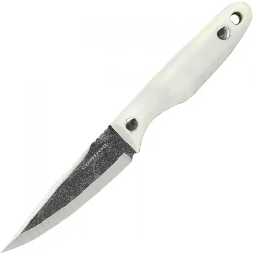 Condor Hawthorne Knife - 4.14" 1095 Blade White Micarta Handle Kydex Sheath