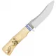 Condor Woodspirit Tracker Fixed Blade Knife - 4.12" 14C28N Skinner Blade American Hickory Wood Handle Leather Sheath Cyclaire Knives and Tools