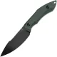 Tenable Knives Luccio Fixed Blade Knife - 3.81" 14C28N Black Stonewashed Harpoon Blade Green G10 Handle Cyclaire Knives and Tools