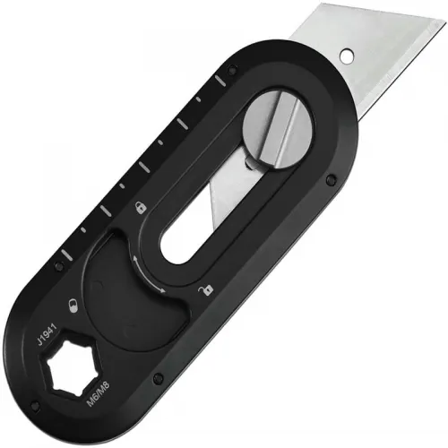 CJRB Ironwing Breeze Utility Knife Replaceable Blade Black Steel Handle