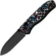 Kizer Drop Bear Folding Knife - 2.99" CPM-S45VN Black DLC Blade Nebula Fat Carbon Handle Cyclaire Knives and Tools