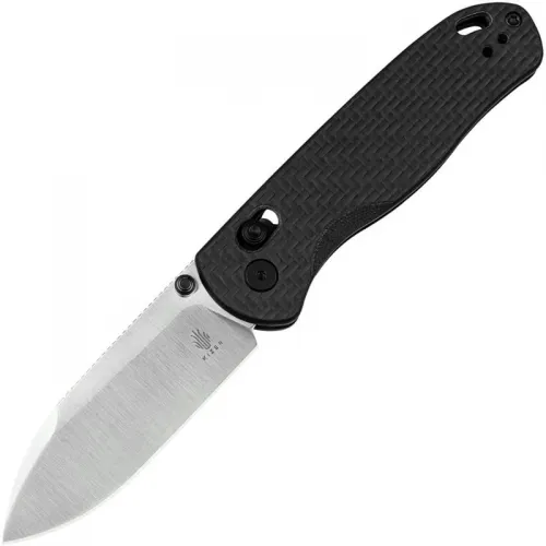 Kizer Drop Bear Folding Knife - 2.97" Nitro-V Blade 3K Carbon Fiber Handle